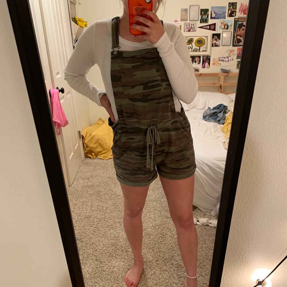 Camo Overall Shorts